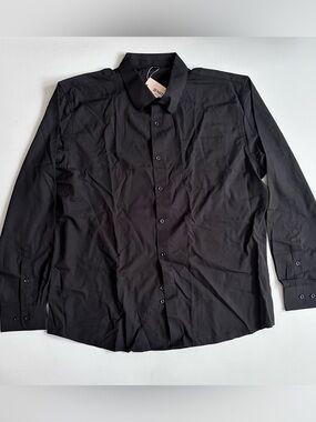 Jemitop Mens Stretch Regular Fit Button Shirt Size XL